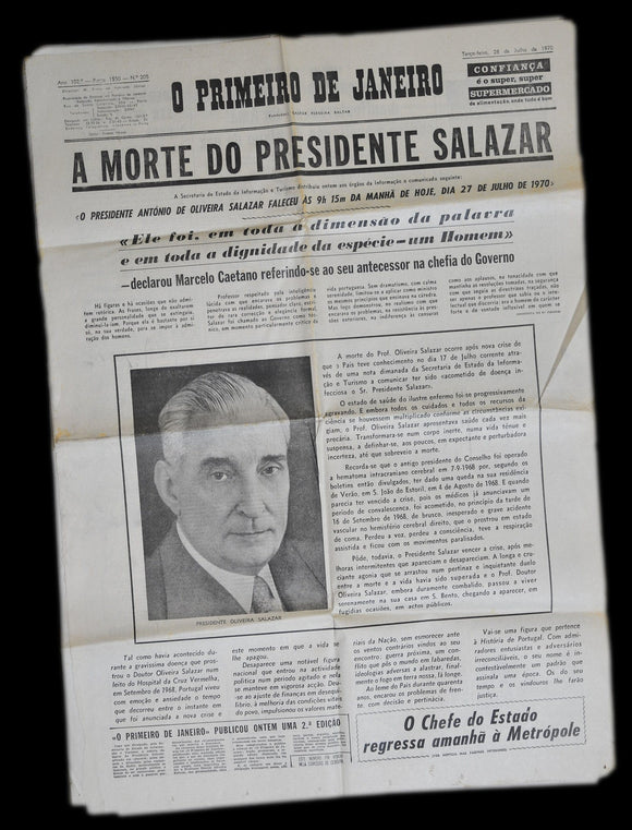 Livro - PRIMEIRO DE JANEIRO (O) (de 28 De Julho De 1970)