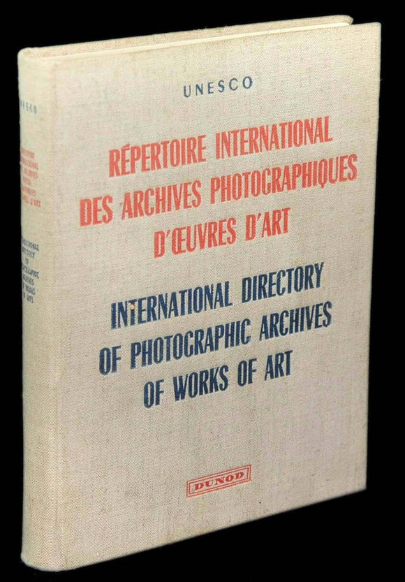 Livro - RÉPERTOIRE INTERNATIONAL DES ARCHIVES PHOTOGRAPHIQUES D’OEUVRES D’ART/ INTERNATIONAL DIRECTORY OF PHOTOGRAPHIC ARCHIVES OF WORKS OF ART