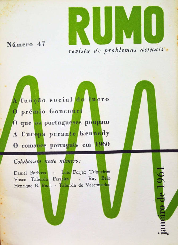 Livro - RUMO (nº 47 De Janeiro De 1961)