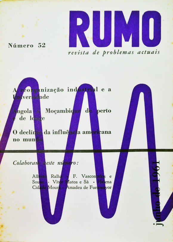 Livro - RUMO (nº 52 De Junho De 1961)