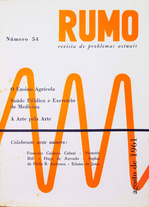 Livro - RUMO (nº 54 De Agosto De 1961)