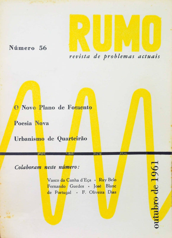 Livro - RUMO (nº 56 De Outubro De 1961)