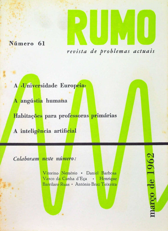 Livro - RUMO (nº 61 De Março De 1962)