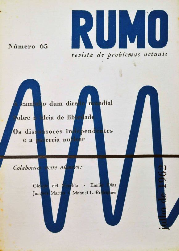 Livro - RUMO (nº 65 De Julho De 1962)