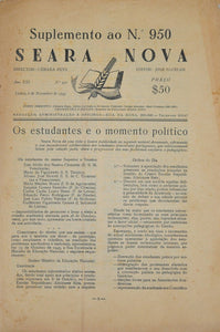 SEARA NOVA (Suplemento ao nº950) Livro Loja da In-Libris   