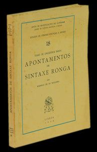 Temas de linguística banta apontamentos de sintaxe ronga Livro Loja da In-Libris   