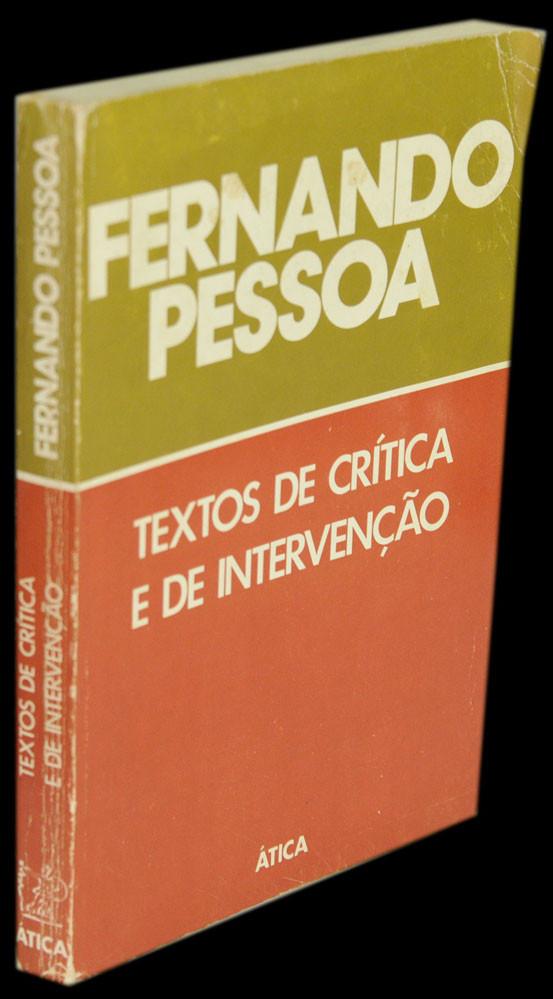 Livro - TEXTOS DE CRÍTICA E DE INTERVENÇÃO