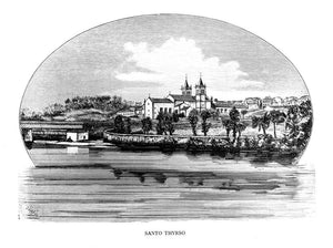 (SANTO-TIRSO) Santo-Thyrso Reprodução de Gravura ********************   